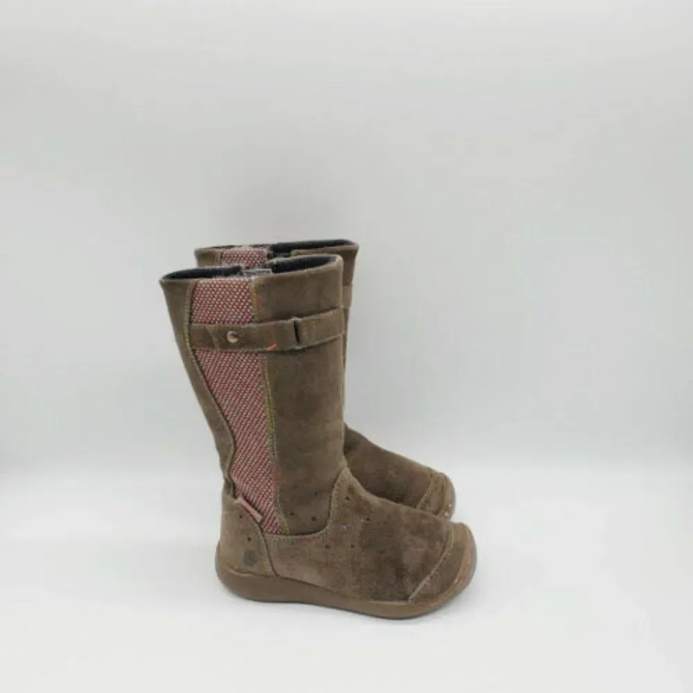 Keen Girls Brown Adjustable Round Toe Winter Boots‎